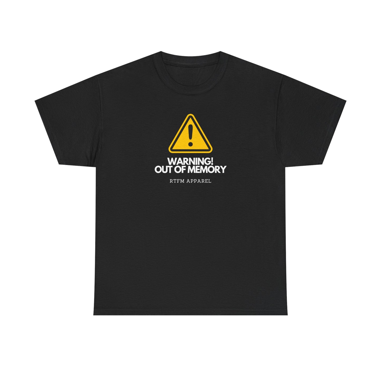 Warning! Out Of Memory - Funny Geek Tshirt For Developers, Programmers, Sysadmins, IT Professionals