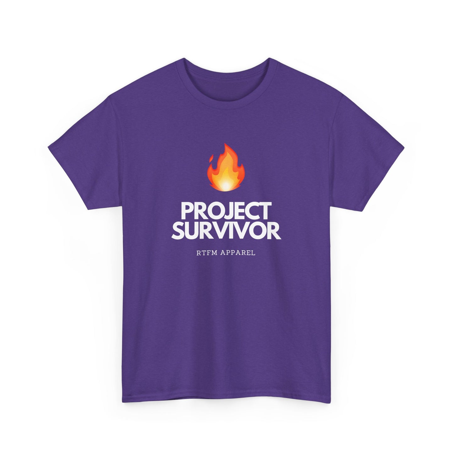 Project Survivor RTFM Apparel Flame Design - Tech, IT, Cybersecurity Engineer Humor 2025