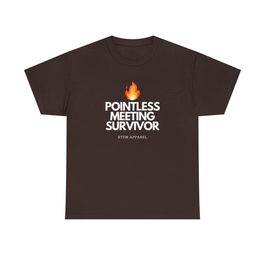 Pointless Meeting Survivor - RTFM, Sysadmin, IT Professional, Tech Humor, Funny Gift