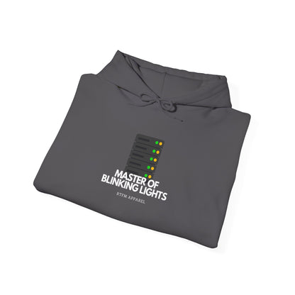Master Of Blinking Lights Hoodie - IT Humor, RTFM Apparel, Tech Gift