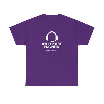 #1 Helpdesk Engineer Headset — IT Support Tee