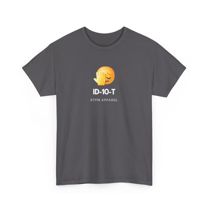 ID-10-T Funny Tech Humor T-Shirt For IT Professionals And Geeks
