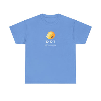 ID-10-T Funny Tech Humor T-Shirt For IT Professionals And Geeks