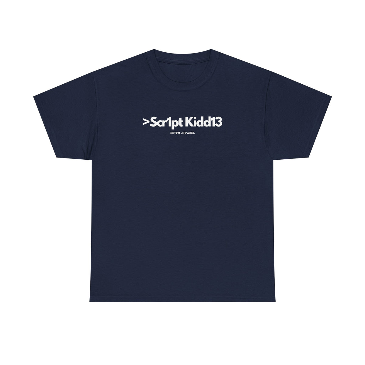 Script Kiddie RETFM Apparel Cyber Security Geek Humour — Tee