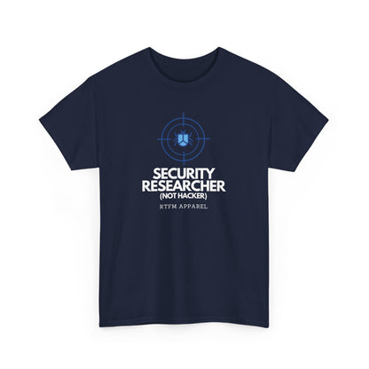 Security Researcher Not Hacker RTFM Apparel Funny Tech T-Shirt 2025
