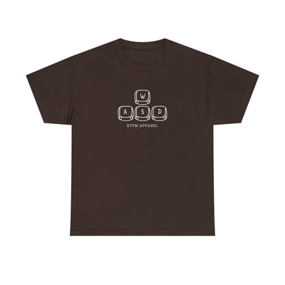 Funny WASD Gaming Keyboard RTFM Apparel T-Shirt For Tech Geeks