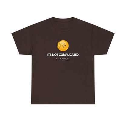 It's Not Complicated Emoji Humor RTFM Apparel - Tech, IT, Sysadmin, Network Admin