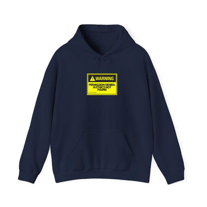 Warning - Permission Denied: AI Ethics Not Found Hoodie - Tech lovers