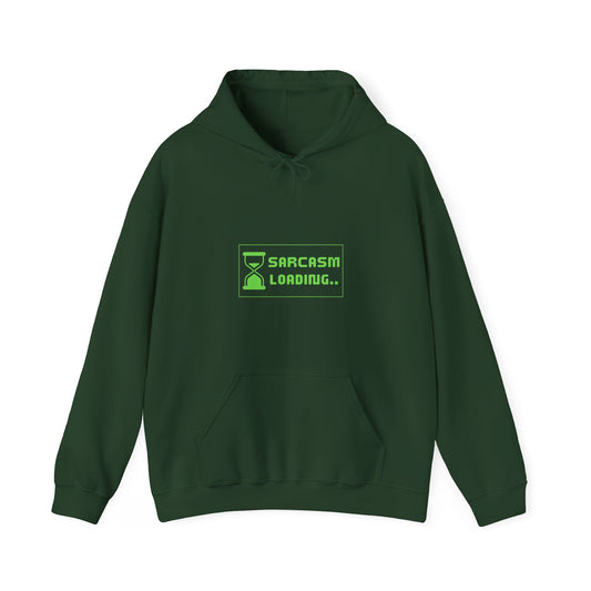 Sarcasm Loading Hourglass Tech Knit Hoodie IT Humor