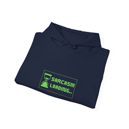 Sarcasm Loading Hourglass Tech Knit Hoodie IT Humor