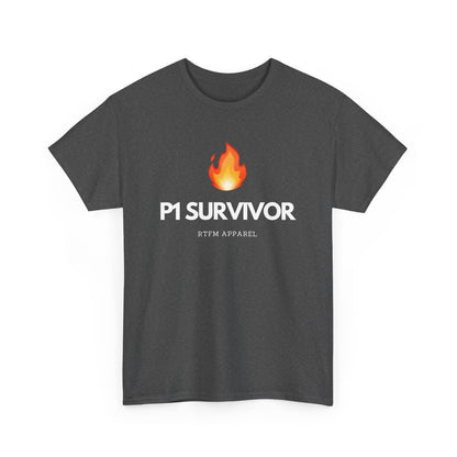 P1 Survivor T-Shirt - RTFM Apparel Funny IT, Tech, Cybersecurity, Geek Humor
