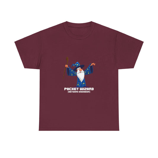 Packet Wizard Network Engineer Funny Tech Geek T-Shirt