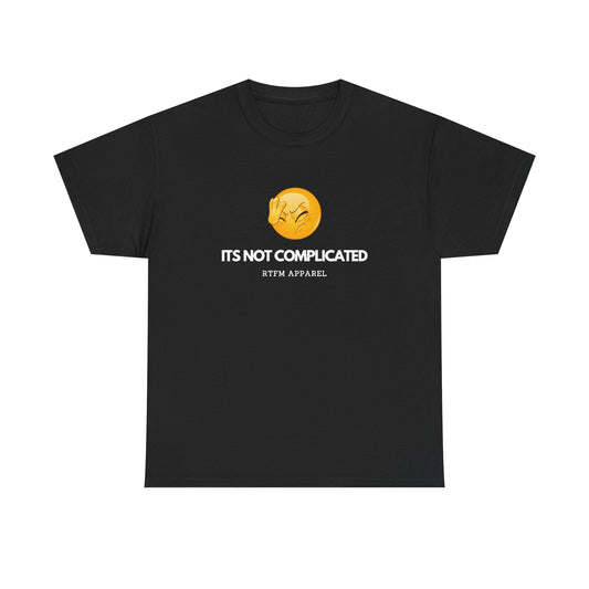It's Not Complicated Emoji Humor — Tech Tee