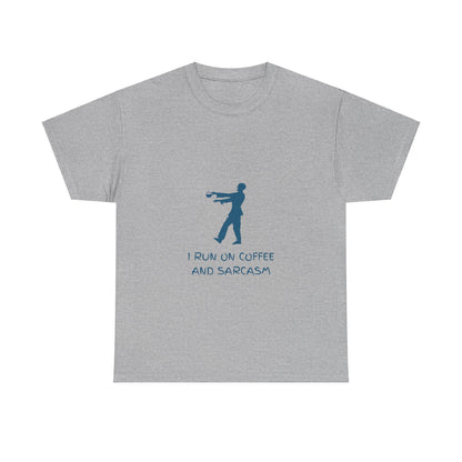 I Run On Coffee And Sarcasm - Funny Tech Geek Humor Tee