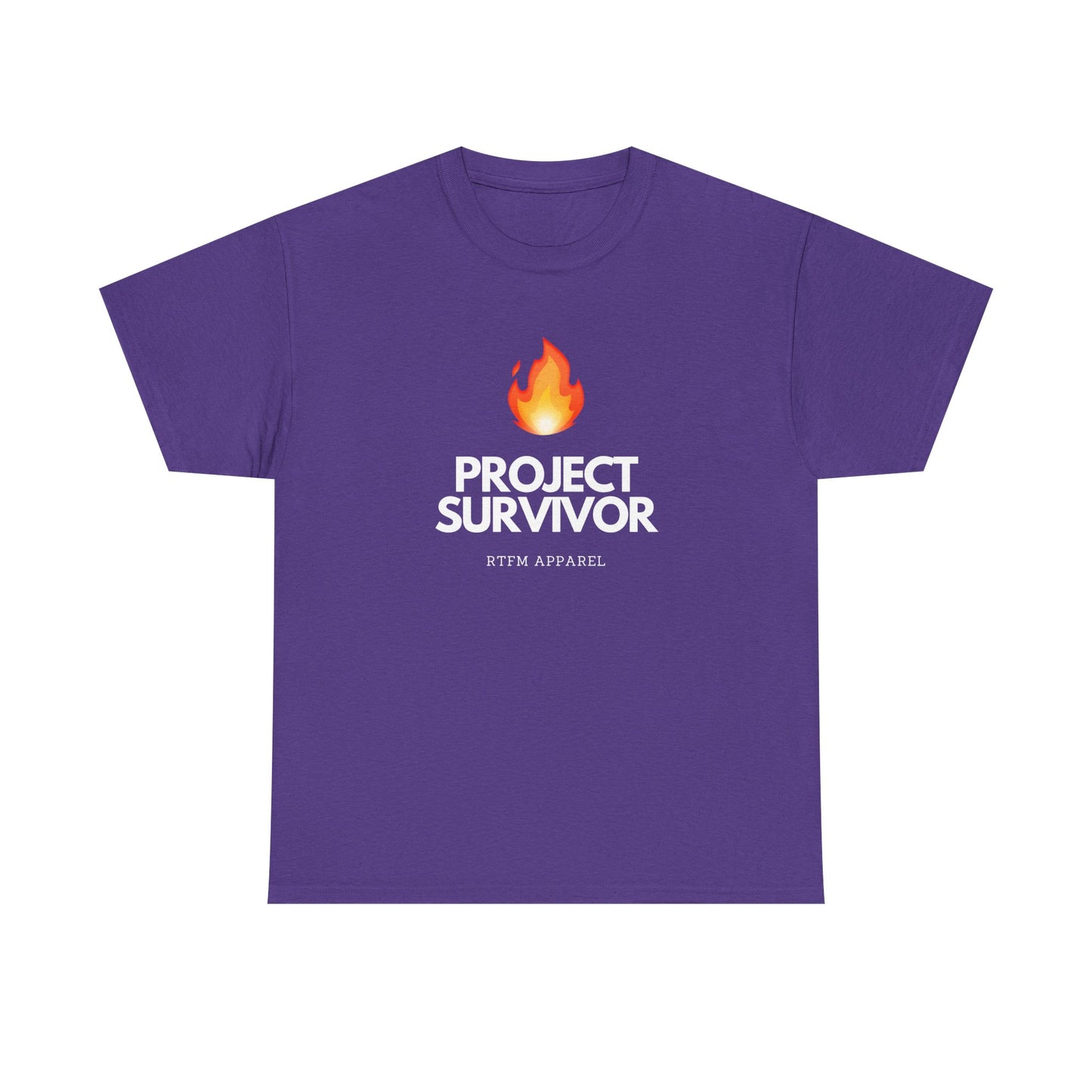 Project Survivor RTFM Apparel Flame Design - Tech, IT, Cybersecurity Engineer Humor 2025
