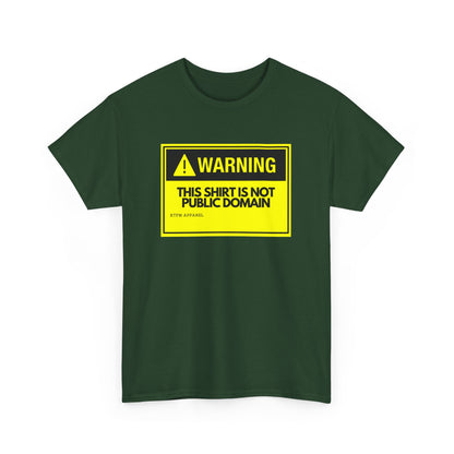 Warning This Shirt Is Not Public Domain Funny Sysadmin IT Tech Geek Gift