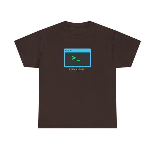 RTFM Terminal Command Nerd Humor T-Shirt - Geek, Sysadmin, IT Crowd, Developer, Programmer, Fun Tee