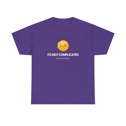 It's Not Complicated Emoji Humor RTFM Apparel - Tech, IT, Sysadmin, Network Admin