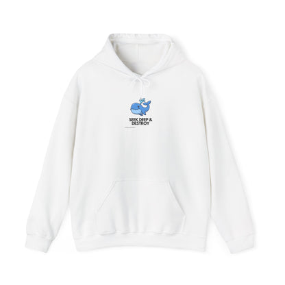 Cozy Whale Docker Humor — DevOps Hoodie