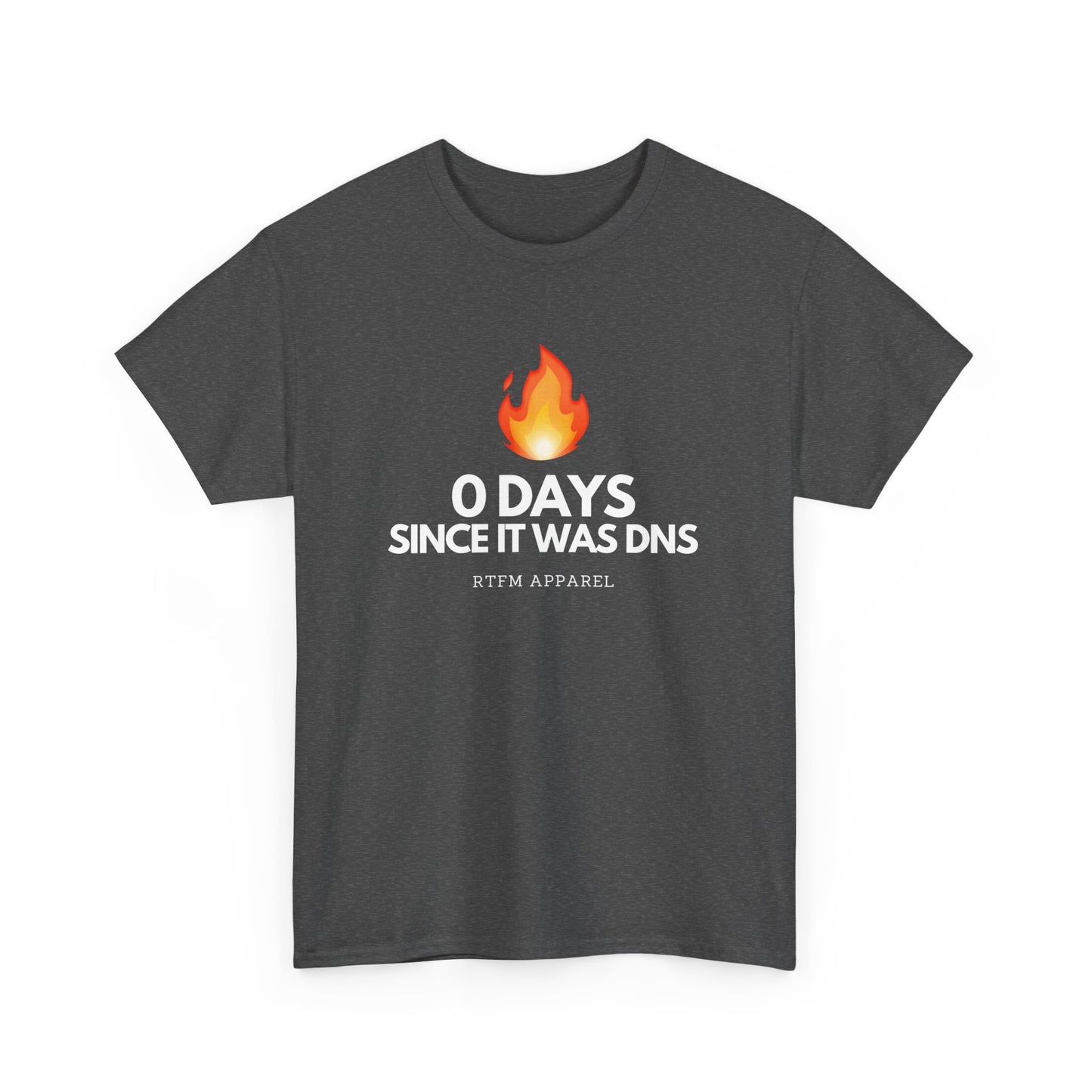 0 Days Since It Was DNS - Tech Humor, Sysadmin, IT, Network, Funny, Geek Quote Tee