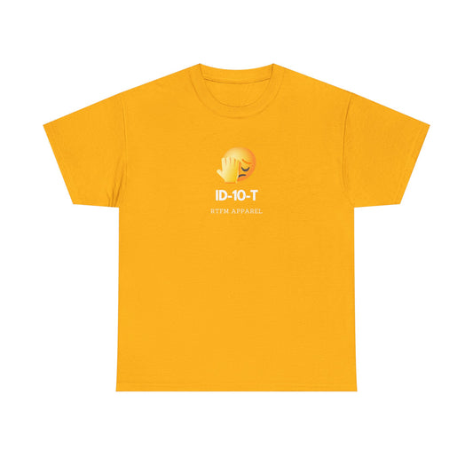 ID-10-T Funny Tech Humor T-Shirt For IT Professionals And Geeks