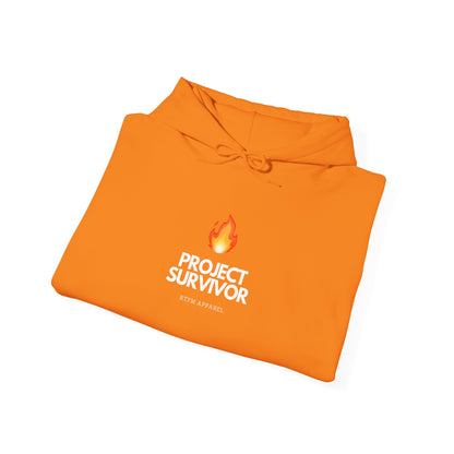 Project Survivor Hoodie RTFM Apparel Flame Design - IT, Tech, Cybersecurity Geek Humor 2025