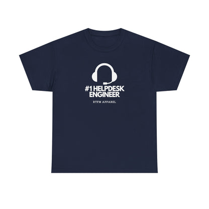 #1 Helpdesk Engineer Headset — IT Support Tee