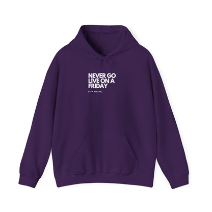 Never Go Live On A Friday — DevOps Hoodie
