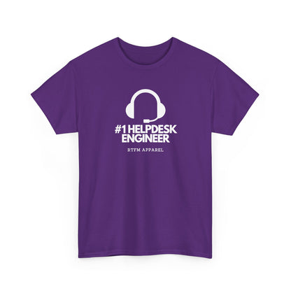 #1 Helpdesk Engineer Headset — IT Support Tee