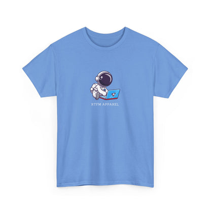 RTFM Apparel - Astronaut With Laptop Geek Humor Tech IT Sysadmin