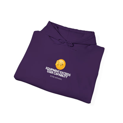 Equipment Exceeds User Capability – Humorous Tech Hoodie, RTFM Apparel 2025