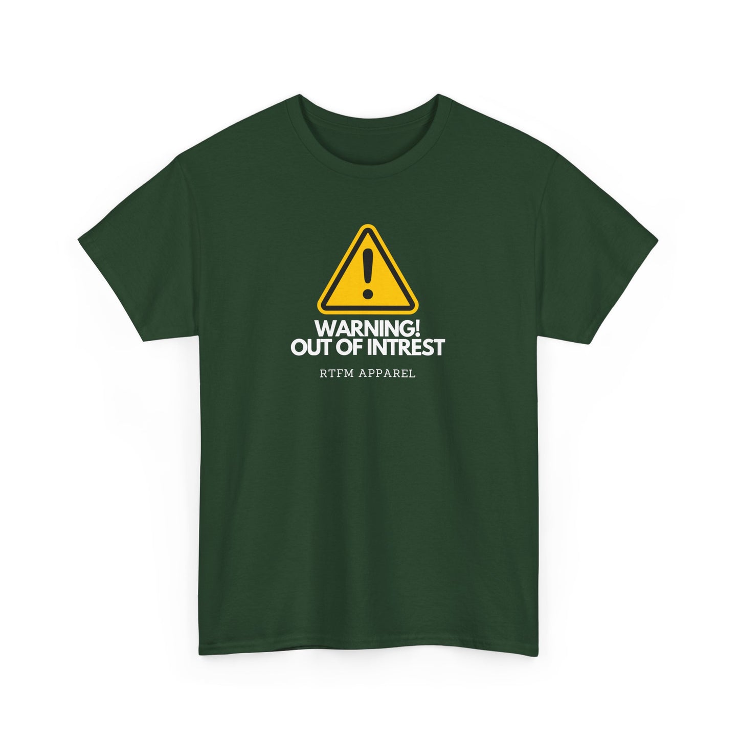 Warning Out Of Interest Funny Tech Humor IT Geek Tshirt For Developers