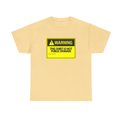 Warning This Shirt Is Not Public Domain Funny Tech Humor