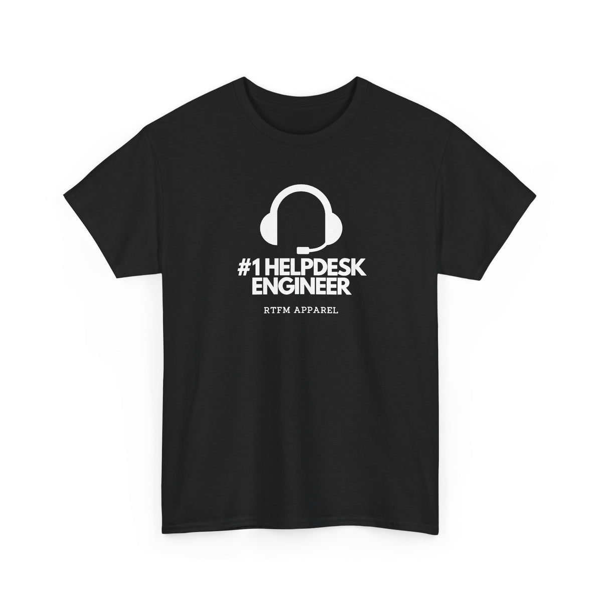 #1 Helpdesk Engineer Headset — IT Support Tee