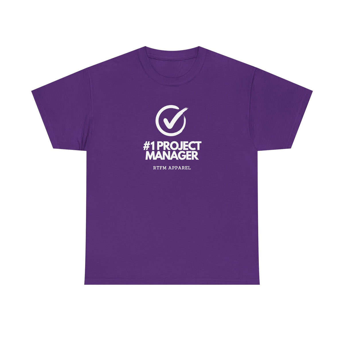 #1 Project Manager Checkmark — Tee