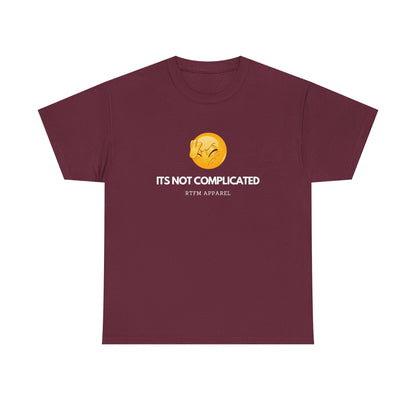 It's Not Complicated Emoji Humor RTFM Apparel - Tech, IT, Sysadmin, Network Admin