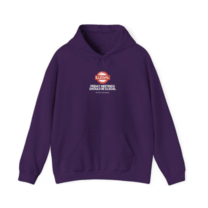 Funny Friday Meetings Should Be Illegal Hoodie for IT, Office, Geek, Programmer