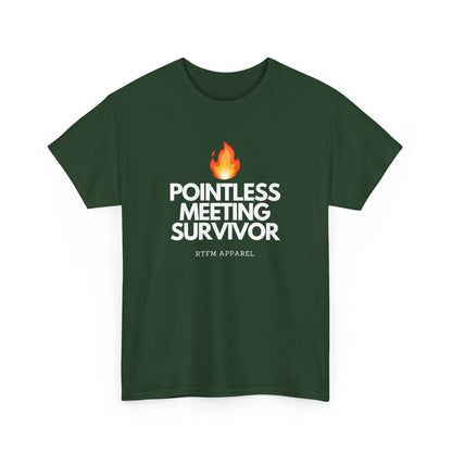 Pointless Meeting Survivor - RTFM, Sysadmin, IT Professional, Tech Humor, Funny Gift