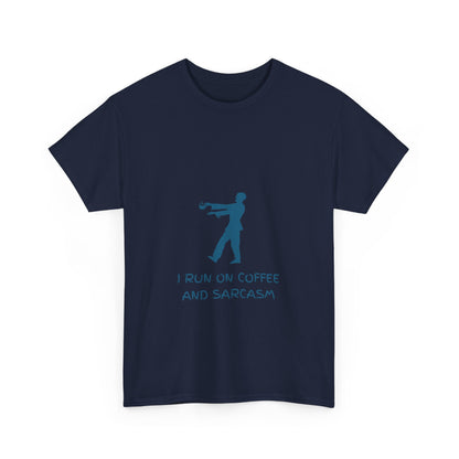 I Run On Coffee And Sarcasm - Funny Tech Geek Humor Tee