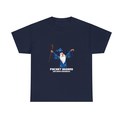 Packet Wizard Network Engineer Funny Tech Geek T-Shirt