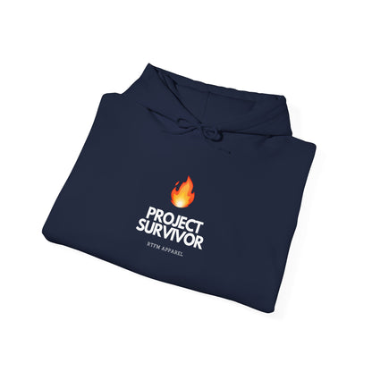 Project Survivor Hoodie RTFM Apparel Flame Design - IT, Tech, Cybersecurity Geek Humor 2025