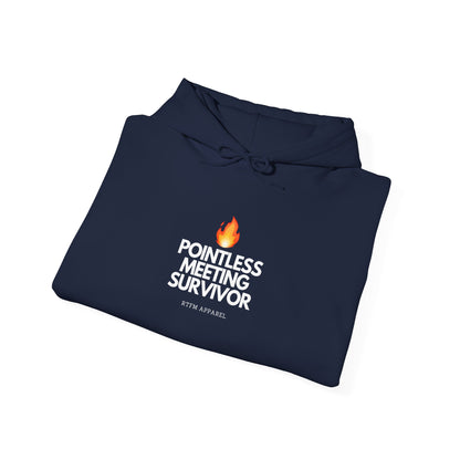 Pointless Meeting Survivor Hoodie - IT Humor, Tech Wear, Sysadmin, Developer Gift 2025