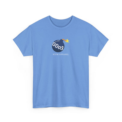 Funny DDOS Bomb Graphic T-Shirt - Cybersecurity, IT, Geek Tech Humor