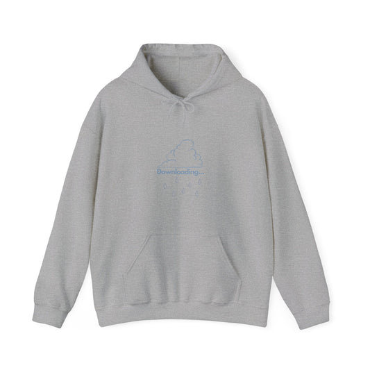 Downloading Cloud Hoodie - Raindrop Geek Chic