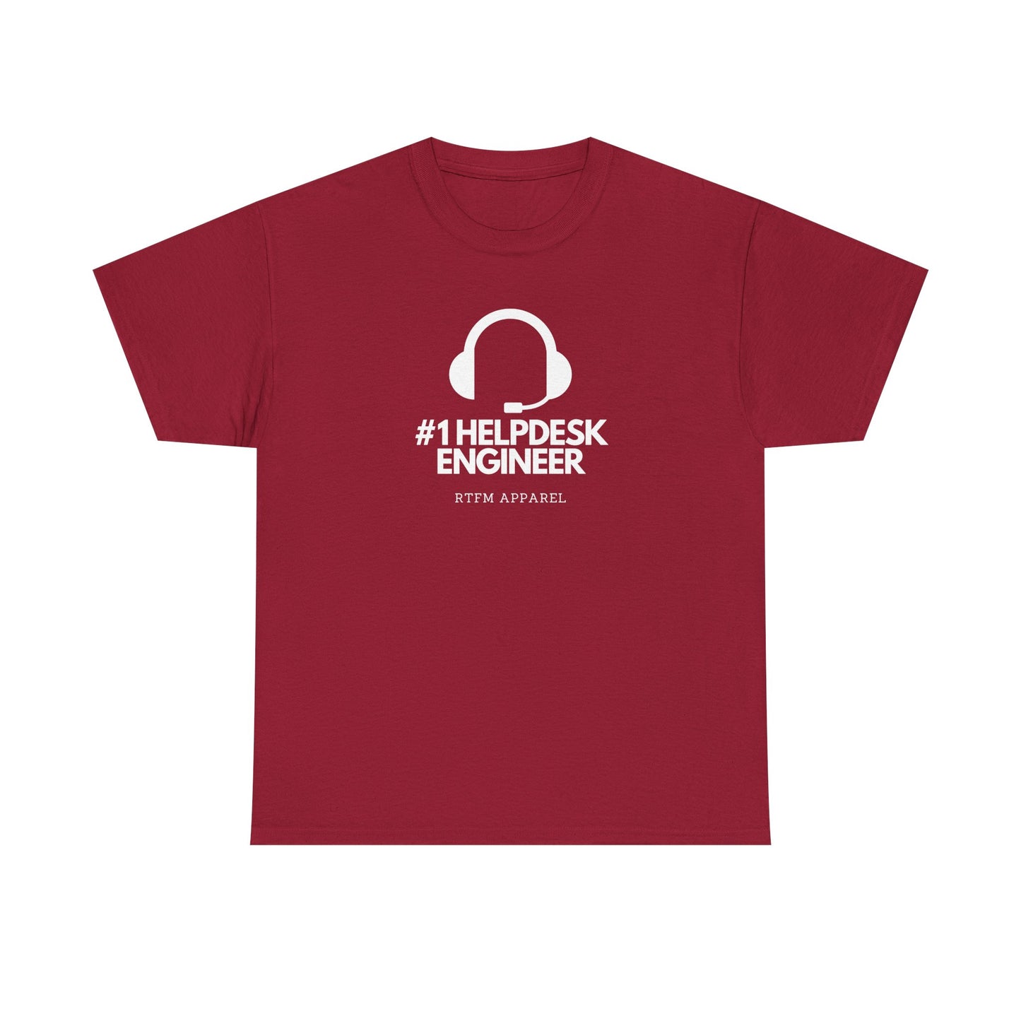 #1 Helpdesk Engineer Headset RTFM Apparel - Funny Tech, IT, Sysadmin
