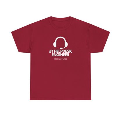 #1 Helpdesk Engineer Headset RTFM Apparel - Funny Tech, IT, Sysadmin
