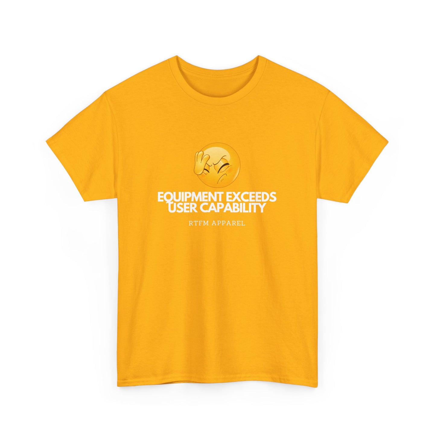 Equipment Exceeds User Capability – Funny Geek Tech Tee, RTFM, Sysadmin Humor 2025