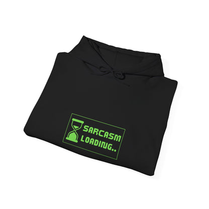 Sarcasm Loading Hourglass Tech Knit Hoodie IT Humor