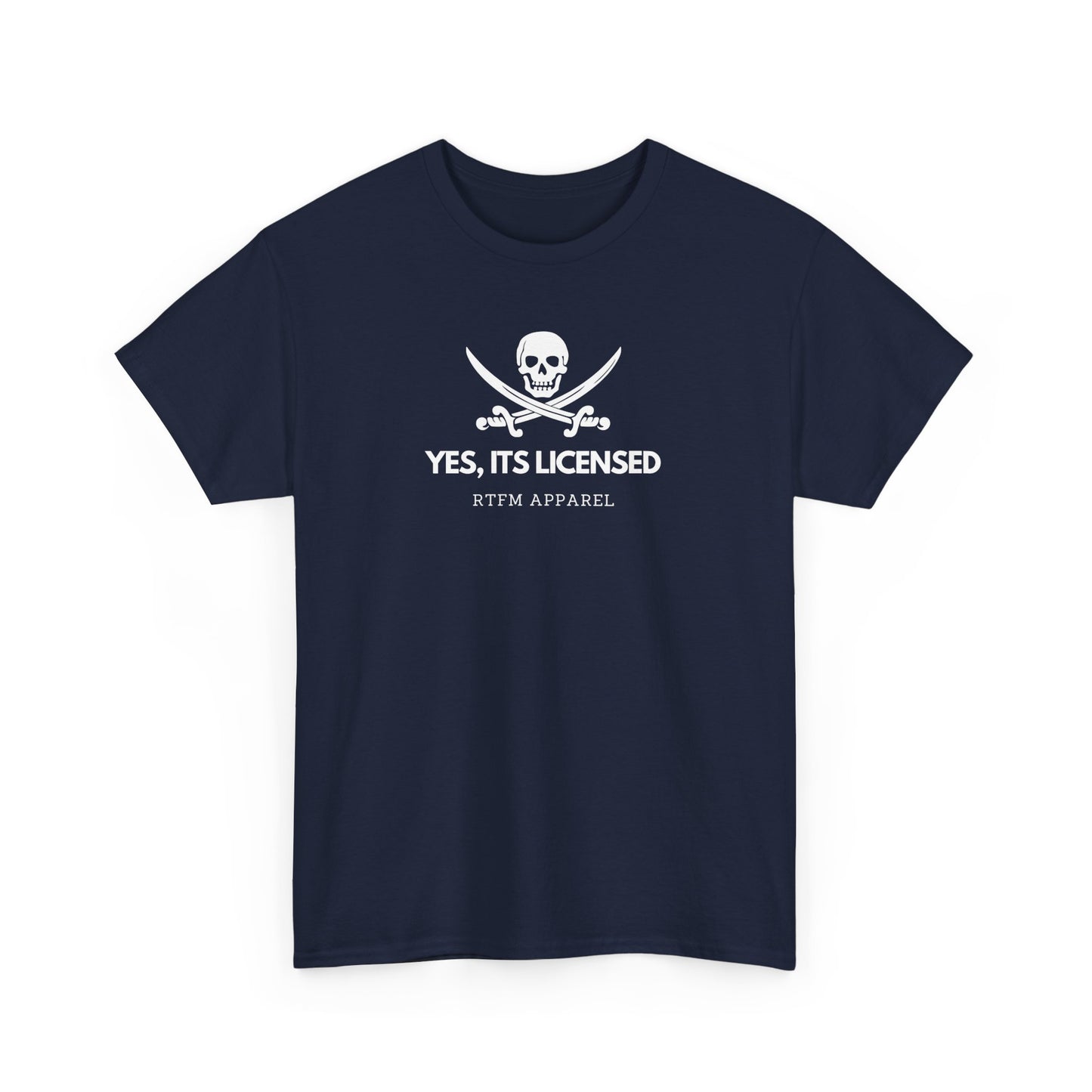 Yes, It's Licensed - RTFM Apparel Skull Humor Tech Geek