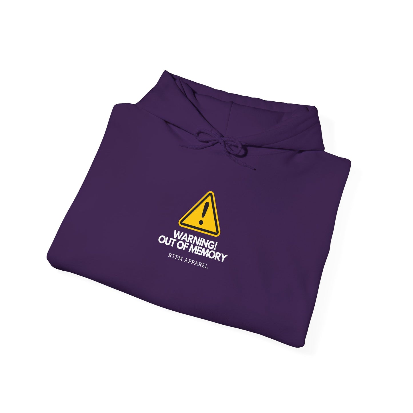 Warning! Out Of Memory - Fun Hoodie For Coders, Developers, IT Experts, Tech Geeks